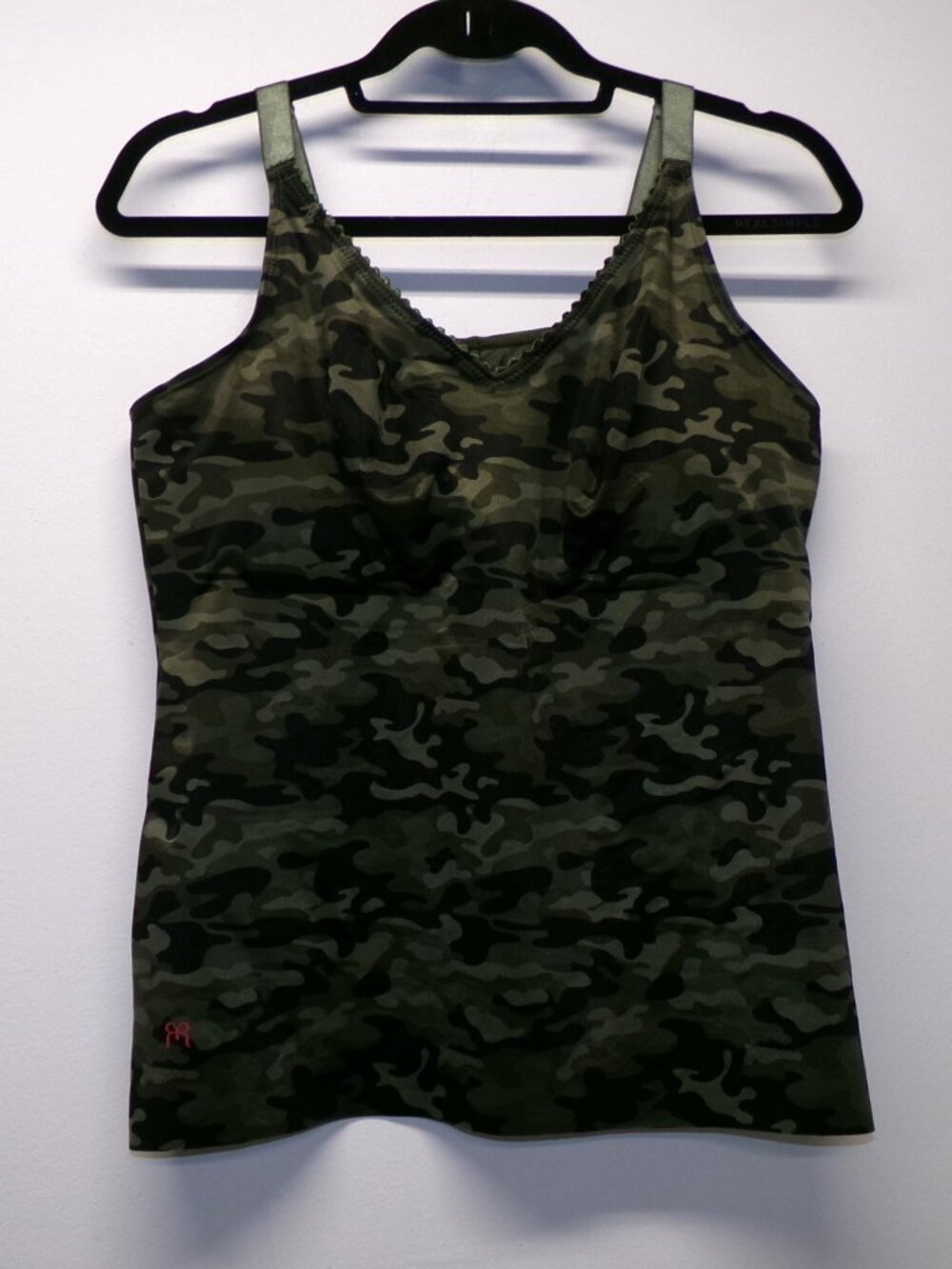 Ruby Ribbon Heritage Cami 1798 Size 42 Green Camo Wireless Shaping Tank Top